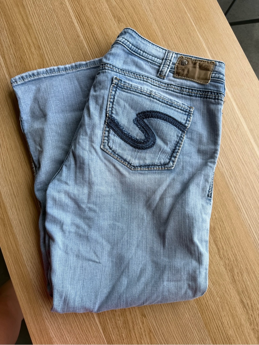 Light Blue Women's Capri
